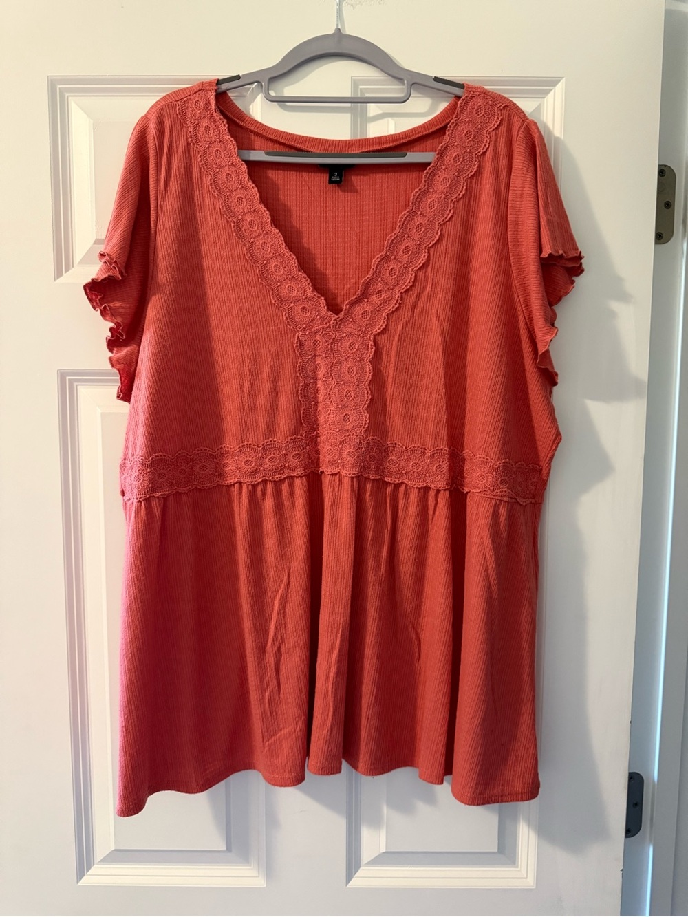 Torrid Lace-Trim V-Neck Top